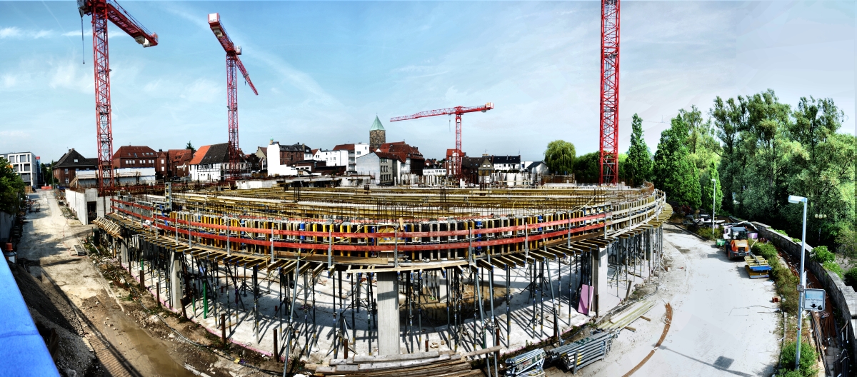 Baustelle der Emsgalerie