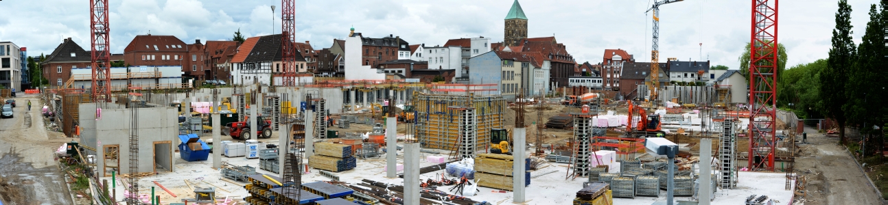 Baustelle der Emsgalerie