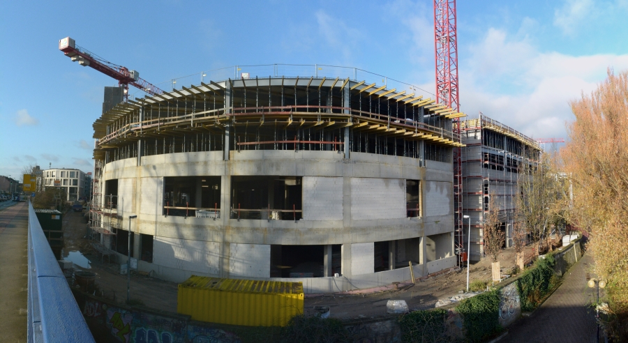Baustelle der Emsgalerie